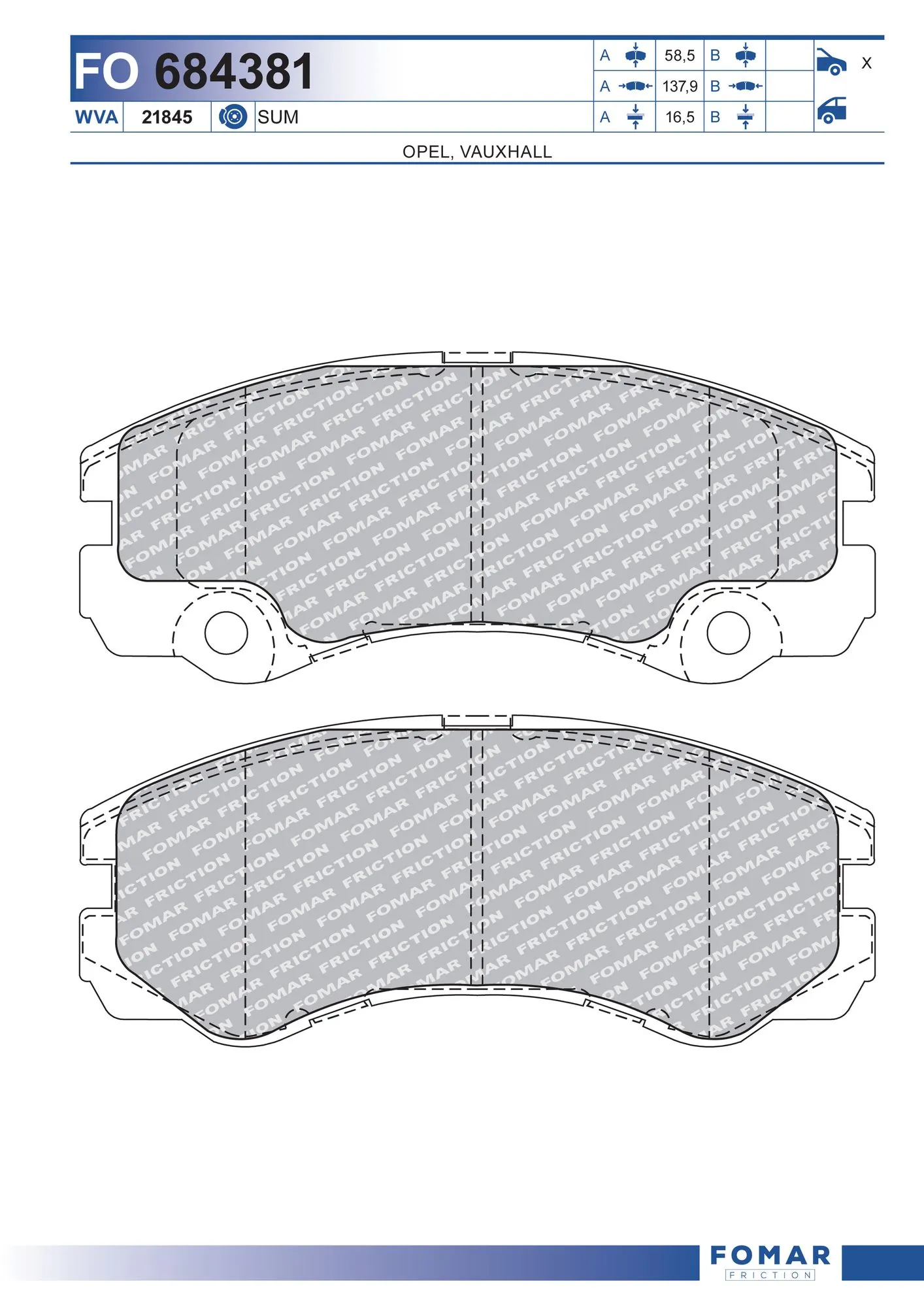 Brake Pad Set, disc brake